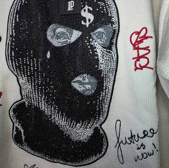 LEFT POINT Rhinstone Embroidered Sweater - Picture 2 of 4